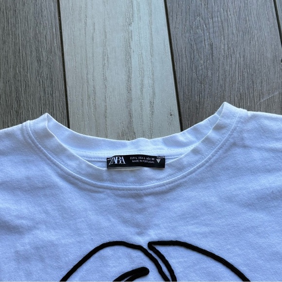 Zara White T-Shirt - Picture 4 of 5